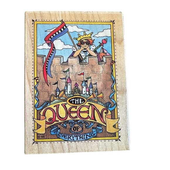 Mary Engelbreit Mounted Rubber Stamp Queen Of Everything  592-H All Night Media - Picture 1 of 8